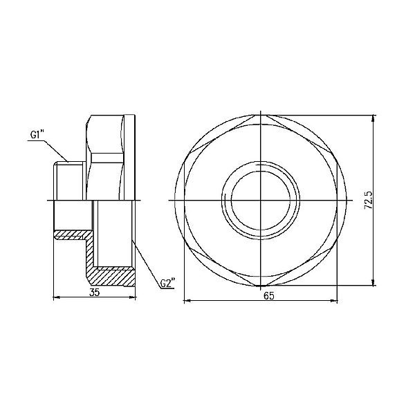 Перехід Thermo Alliance Forte 2"х1" ВЗ SF3605025 - Фото - 2