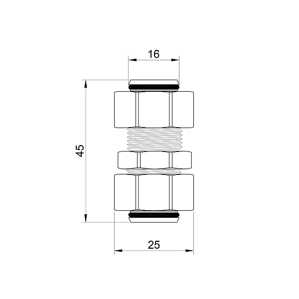 Перехідник обтискний Thermo Alliance Standart 16х16 SD152W1616 - Фото - 2