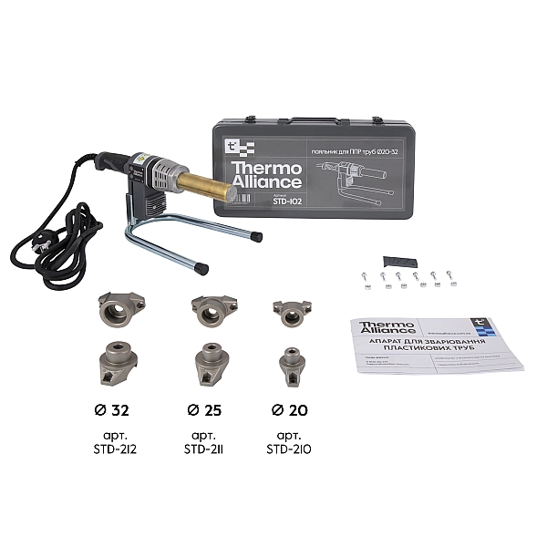 Паяльник для пластиковых труб Thermo Alliance STD-102 Ø20-32 (автоматический 700W) - Фото - 8