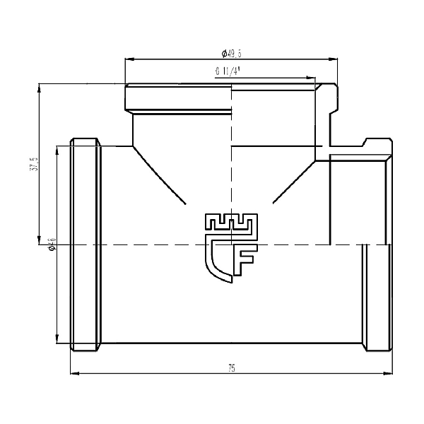 Трійник Thermo Alliance Forte 1" 1/4 ВВ SF36132 - Фото - 2