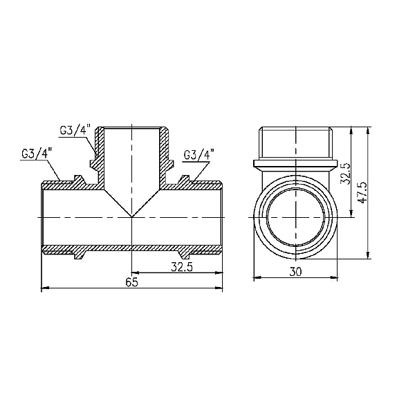 Трійник Thermo Alliance Forte 3/4" ЗЗ SF36720 - Фото - 2