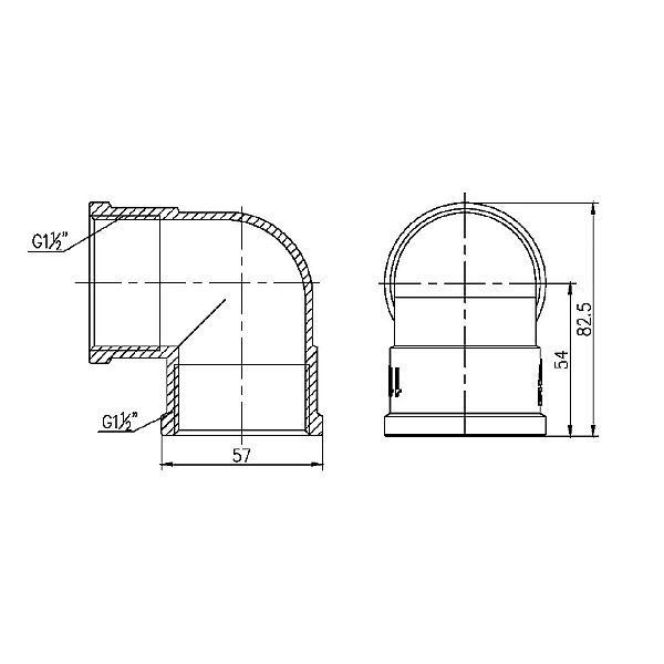 Кут Thermo Alliance Forte 1" 1/2 ВВ SF36840 - Фото - 2