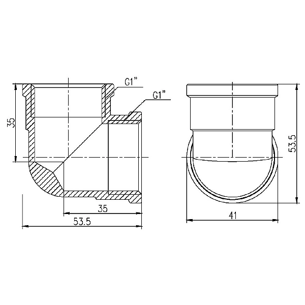 Кут Thermo Alliance Forte 1" ВВ SF36825 - Фото - 2