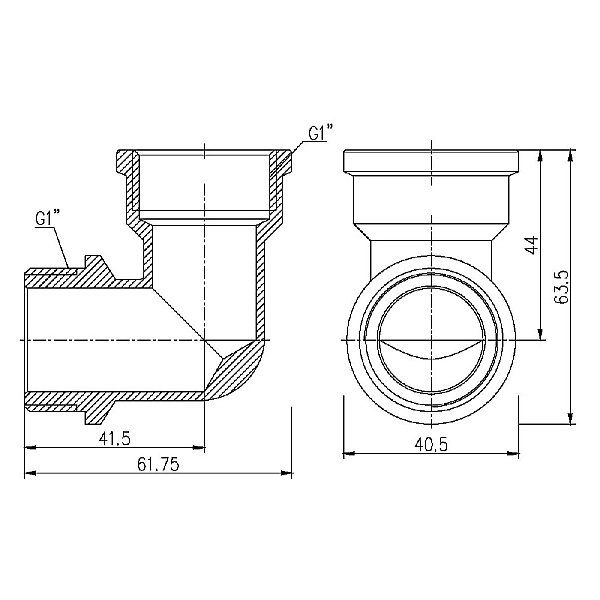 Кут Thermo Alliance Forte 1" ВЗ SF37225 - Фото - 2