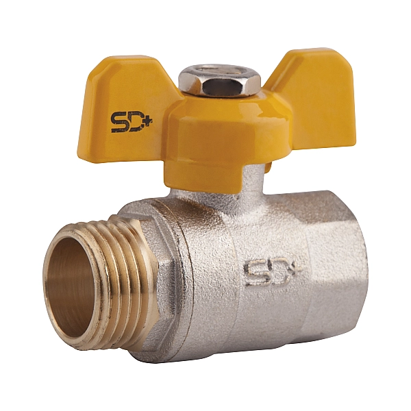 Кран кульовий Thermo Alliance Base 1/2" ВЗ для газу (метелик) SD607G15