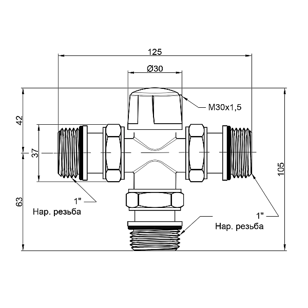 Зонний вентиль Icma 1"х3 №301 - Фото - 2
