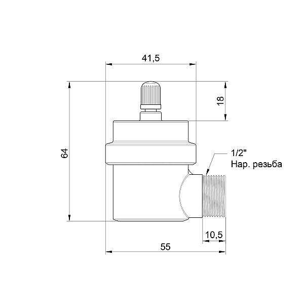 Повітровідвідник автоматичний Icma №715 - Фото - 2