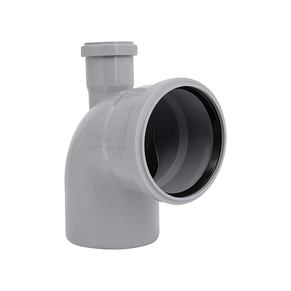 Коліно каналізаційне з відводом TA Sewage 50х110х110, 90° (вгору)