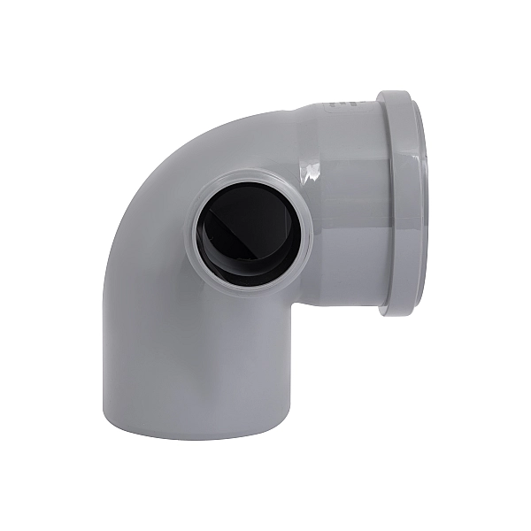 Коліно каналізаційне з відводом TA Sewage 50х110х110, 90° (в ліво) - Фото - 4