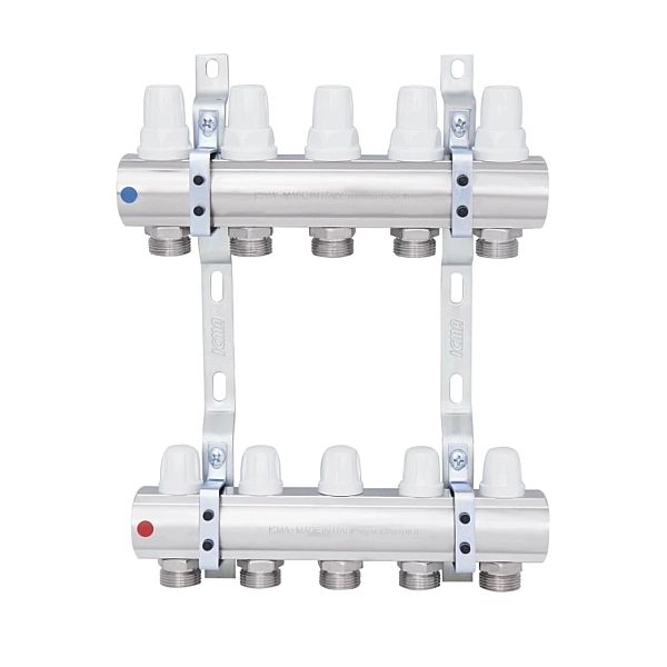 Колектор Icma 1" 5 виходів, без витратоміра №K005 - Фото - 3