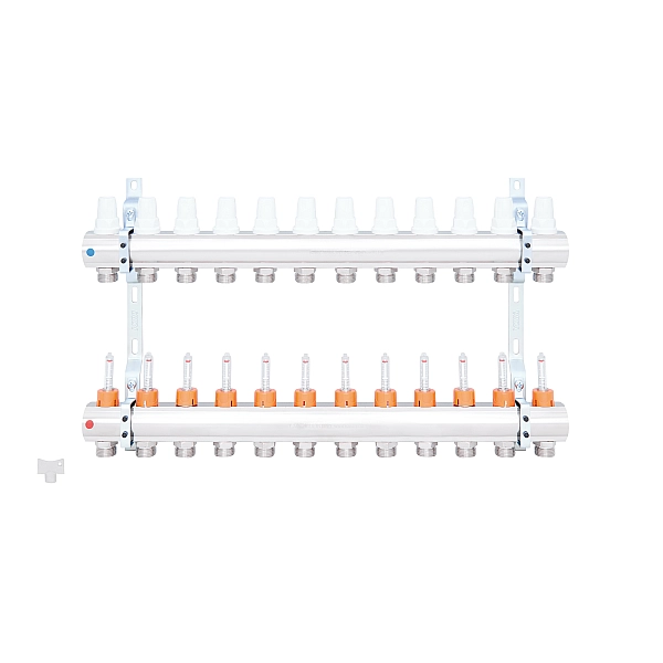 Колектор Icma 1" 12 виходів, з витратомірами №K013 - Фото - 3
