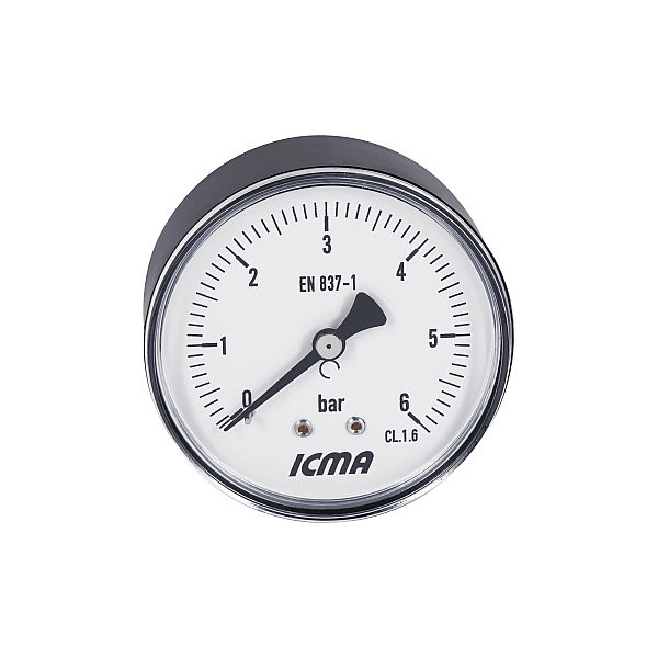 Манометр Icma 1/4" 0-6 бар, заднє підключення №243 - Фото - 5