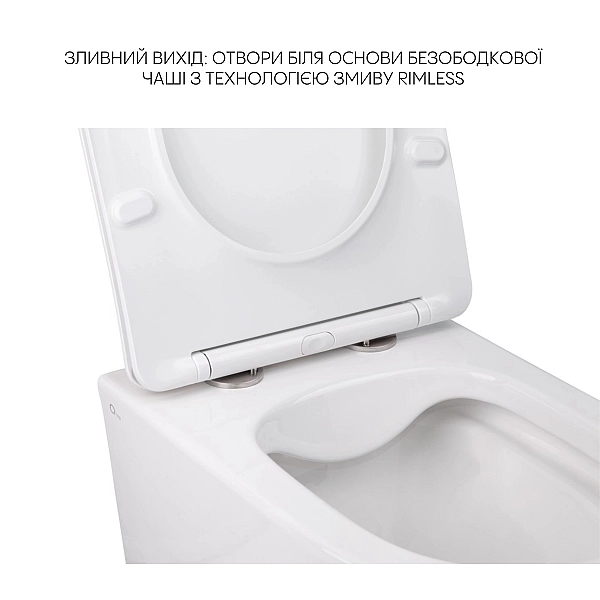 Комплект Qtap Swan 2 в 1: унітаз підвісний Rimless + біде підвісне - Фото - 4