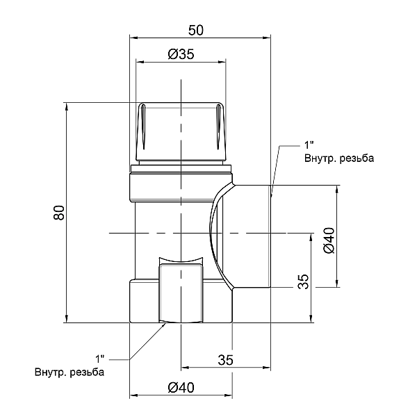 Запобіжний клапан Icma 1" ВР 3 бар №241 - Фото - 2