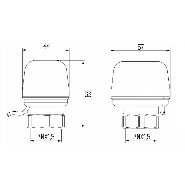 Сервопривод Icma 220V тип відкритий №983 (NA) - Фото - 2