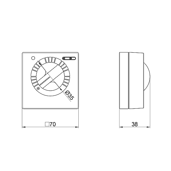 Термостат Icma кімнатний електромеханічний On-Off №P311 - Фото - 2