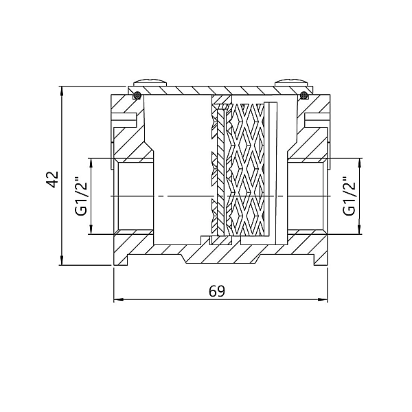 Фільтр алюмінієвий Thermo Alliance Standart 1/2" SD121G15 - Фото - 2