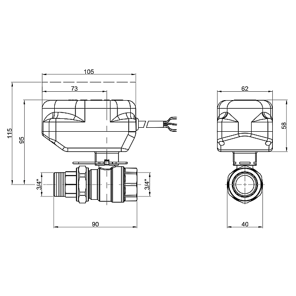 Кран кульовий зонний Icma 3/4" №341 - Фото - 2