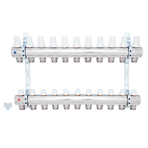 Колектор Icma 1" 11 виходів, без витратоміра №K005 - Фото - 3