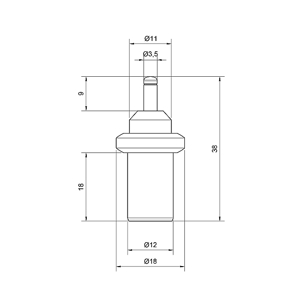 Термоелемент Icma для антиконденсаційного клапана 45°C №9311 - Фото - 2