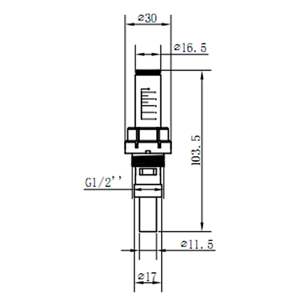 Витратомір SD Forte 1/2"х3/4" для колектора SFE008 - Фото - 2