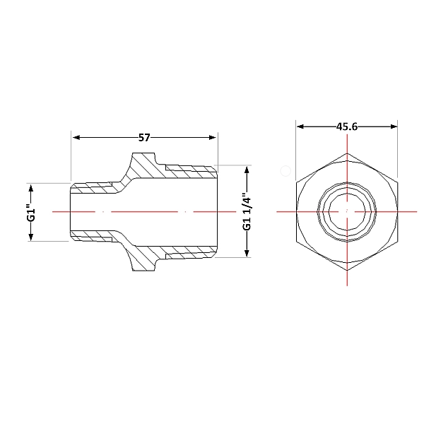 Ніпель чавунний 1" 1/4х1" ЗР - Фото - 2