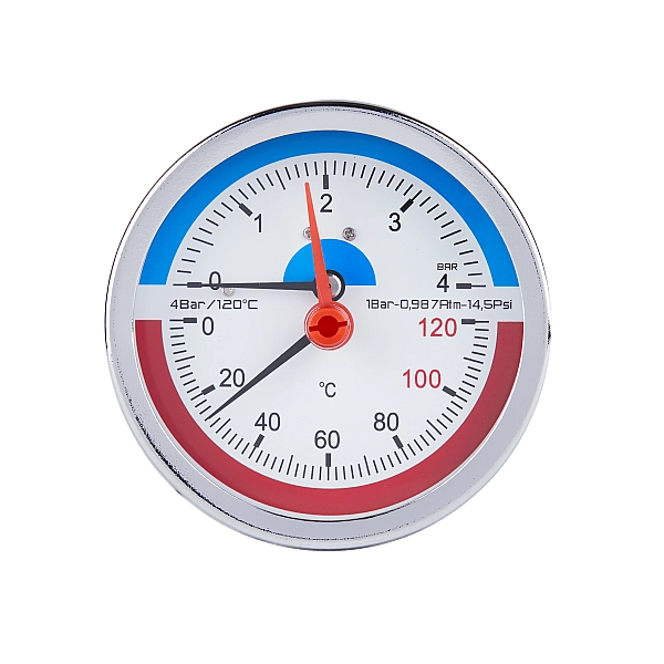 Термоманометр Thermo Alliance Standart 80 мм 1/2", заднє підмикання SD1734B