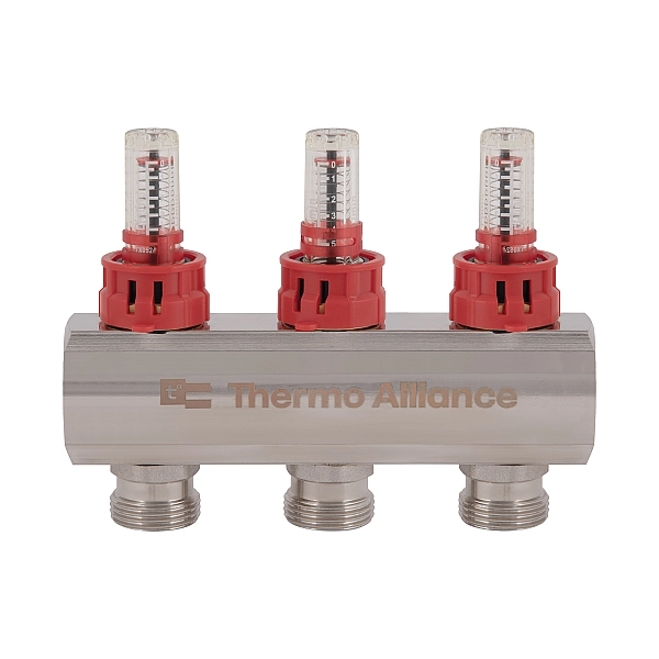Колектор з витратомірами Thermo Alliance Standart 1" 3 виходи SD235W3 - Фото - 5
