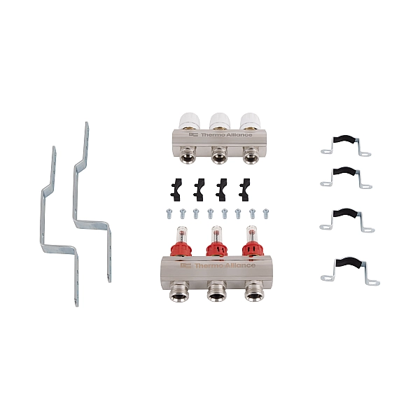 Колектор з витратомірами Thermo Alliance Standart 1" 3 виходи SD235W3 - Фото - 9