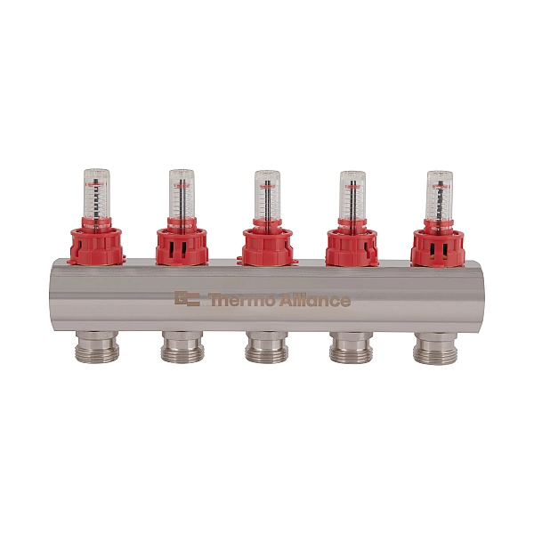 Колектор з витратомірами Thermo Alliance Standart 1" 5 виходи SD235W5 - Фото - 5
