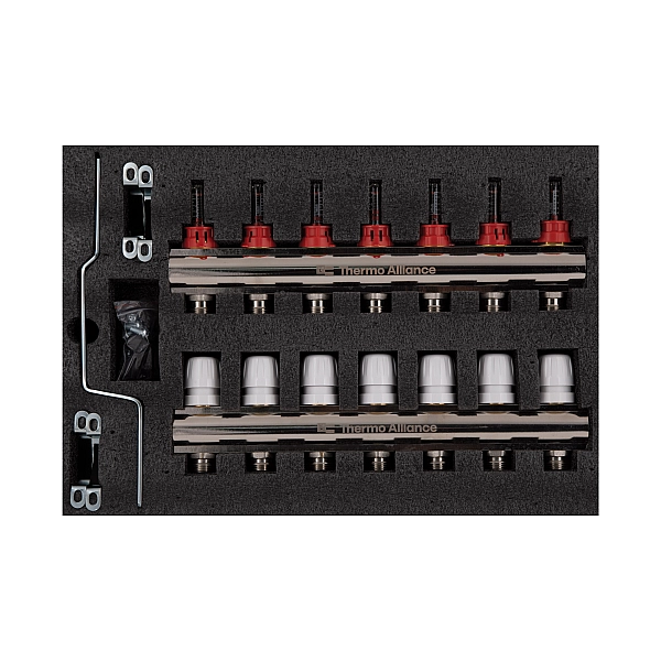 Колектор з витратомірами Thermo Alliance Standart 1" 7 виходів SD235W7 - Фото - 10