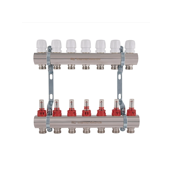 Колектор з витратомірами Thermo Alliance Standart 1" 7 виходів SD235W7