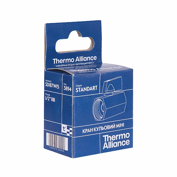 Кран кульовий Thermo Alliance Standart "Mini" 1/2" ВР SD187W15 - Фото - 9