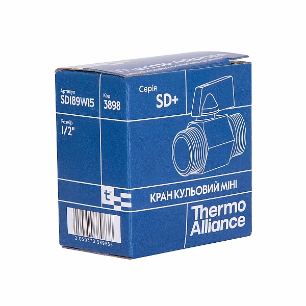 Кран кульовий Thermo Alliance Standart "Mini" 1/2" ЗР SD189W15 - Фото - 9
