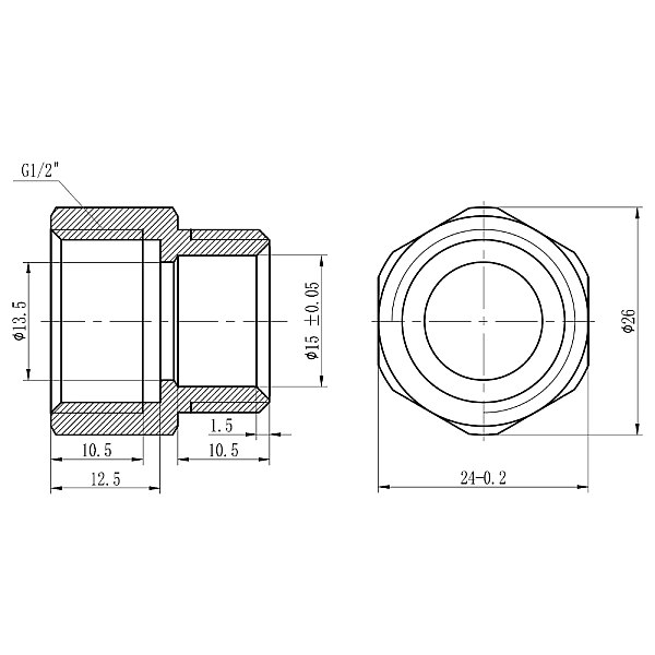 Муфта обтискна Thermo Alliance Forte 16х1/2" В SF171W1615 - Фото - 2