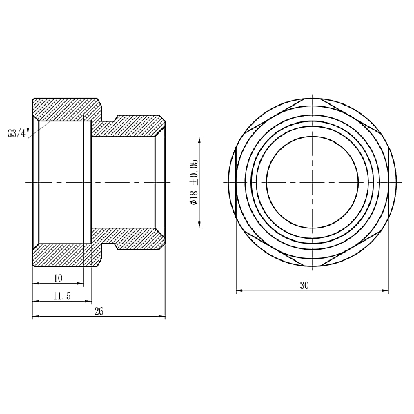 Муфта обтискна Thermo Alliance Forte 20х3/4" В SF171W2020 - Фото - 2