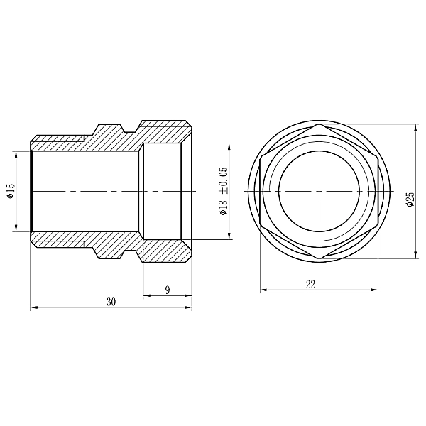 Муфта обтискна Thermo Alliance Forte 20х1/2" ЗР SF172W2015 - Фото - 2