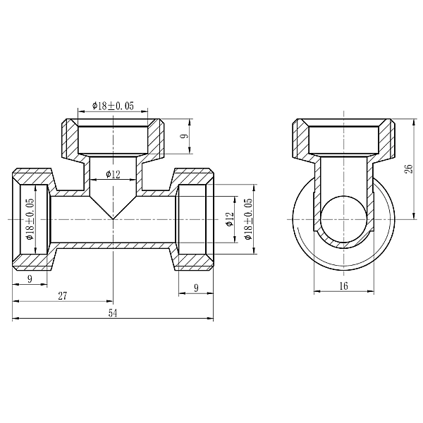Тройник обтискний Thermo Alliance Forte 20 SF176W202020 - Фото - 2