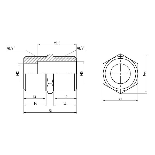 Ніпель подовжений Thermo Alliance Forte 1/2" SF35815L - Фото - 2