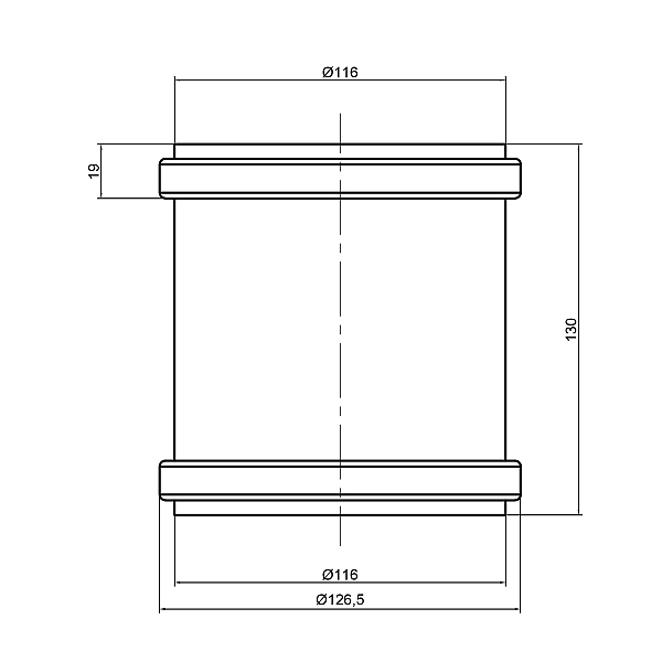 Муфта PPR каналізаційна TA Sewage 110 - Фото - 2
