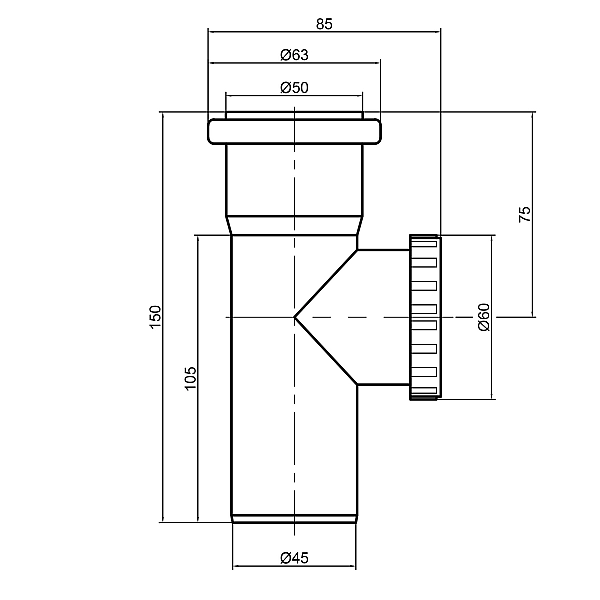 Ревізія PPR каналізаційна TA Sewage 50 - Фото - 2