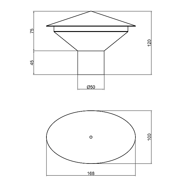 Грибок вентиляційний PPR TA Sewage 50 - Фото - 2