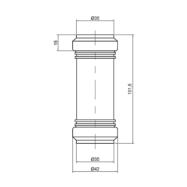 Муфта PPR каналізаційна TA Sewage 32 - Фото - 2