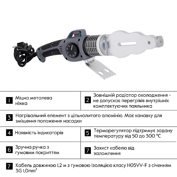 Паяльник для PPR Ø20-63 (механічний), 1500 Вт Thermo Alliance BASE-101 - Фото - 3