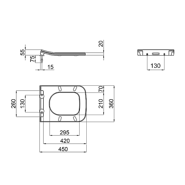 Сидіння для унітаза Qtap (Crow 520,640) з мікроліфтом Slim QT0599SC2170W - Фото - 2