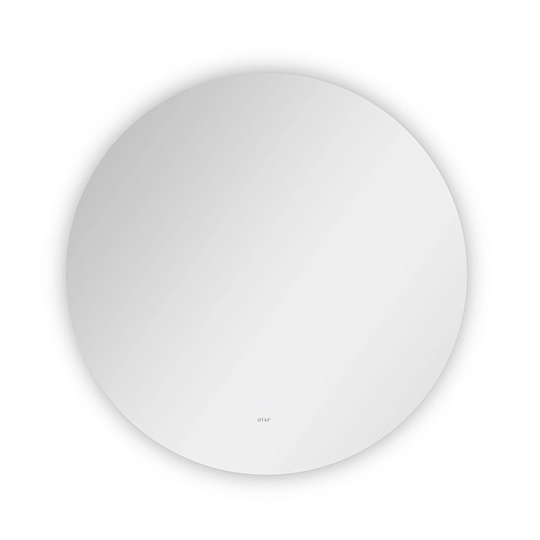 Дзеркало Qtap Taurus R600 з LED-підсвічуванням Touch, з антизапотіванням, з димером, рег. темп. кольору (3000-6500K) QT2478R607 - Фото - 4