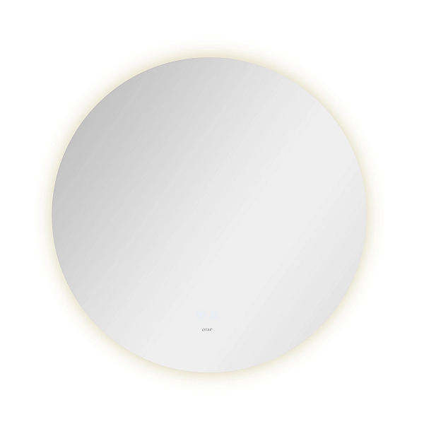 Дзеркало Qtap Taurus R600 з LED-підсвічуванням Touch, з антизапотіванням, з димером, рег. темп. кольору (3000-6500K) QT2478R607 - Фото - 5