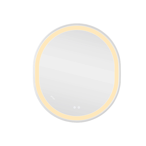 Зеркало Qtap Gemini 800х700 с LED-подсветкой Touch, с антизапотеванием, с диммером, рег. темп. цвета (3000-6500K) Reverse QT2578R8071W - Фото - 5