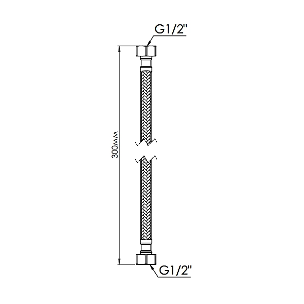 Гнучка підводка для води Thermo Alliance Forte ВВ 30 см SF391W30 - Фото - 2