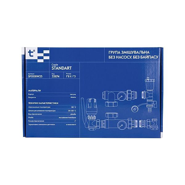 Змішувальна група Thermo Alliance Standart 1'' без байпаса SF006W25 - Фото - 7
